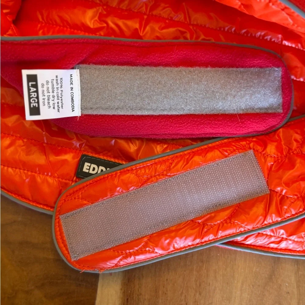Eddie Bauer Reversible Quilted Dog Puffer‎ - Large, NWOT’s